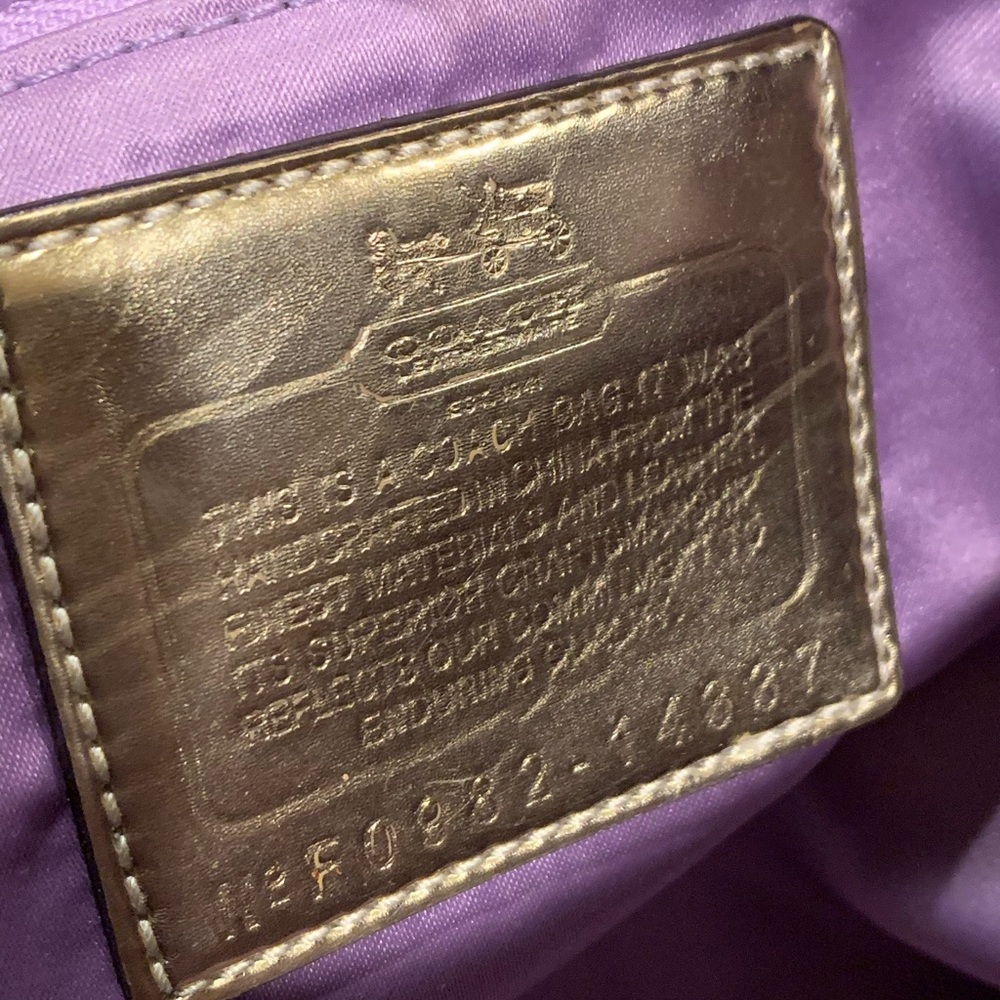 Coach Brown Signature Shoulder Bag - Picture 9 of 16